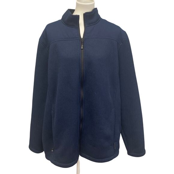 ZeroXposur Other - ZeroXPosur Mens XXL Navy 100% Polyester Long Sleeve Full Zip Lined Heavy Jacket